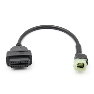 cablu adaptor Techstar OBD2 4 pini la 6 pini Honda negru