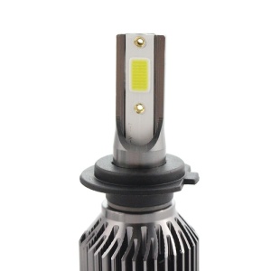 Komplet 2 avtomobilskih LED žarnic Techstar® V6, H7, 40 W, 4000 lumnov, 6500 K, 12–24 V, COB, Canbus, aluminijast hladilnik - Img 6