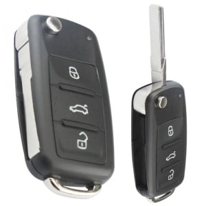 cheie techstar tip briceag vw 3 butoane compatibila golf 5 passat b6 jetta polo