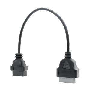Cablu adaptor Nissan 14 pini la OBD2, mufe paralele, fundal alb