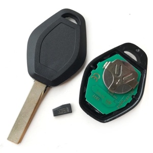 Cheie auto Techstar cu 3 butoane pentru BMW, lama HU92 si circuit electronic