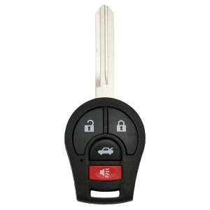 carcasa cheie auto nissan cu 3+1 butoane si lama netaiata, compatibila cu modele x-trail si altima