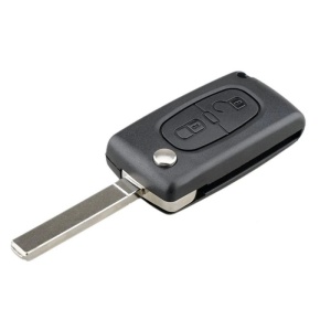 Cheie auto Peugeot Citroen cu lama metalica VA2 si carcasa 2 butoane
