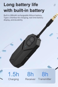 Transmitator si receptor audio portabil Techstar M126 – prezentare ambalaj original