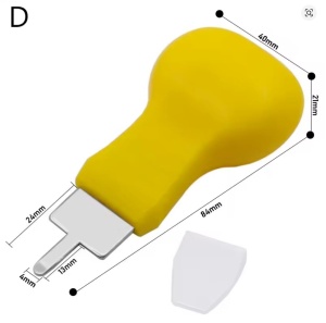 Komplet 4 orodij Techstar za odpiranje ohišij avtomobilskih ključev, kovinske konice za daljinske in preklopne ključe, ergonomski ročaj - Img 3