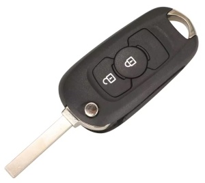 Carcasa cheie auto Techstar tip flip 2 butoane cu lama SX9 pentru Opel Astra K 2015-2019 vedere frontala cu lama deschisa