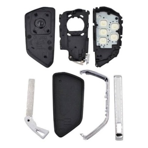 set carcasa si componente interne pentru cheie auto vw skoda seat 3 butoane mqb