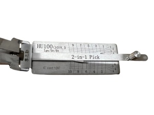 Decodor Lishi HU100-10 vedere frontala, compatibil masini americane