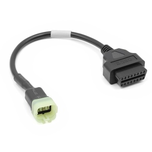 cablu adaptor Techstar OBD2 6 pini la 16 pini Kawasaki negru