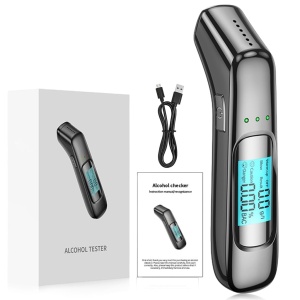 Prenosný digitálny alkoholtester Techstar, bezkontaktný, LCD, 5 sek., 0,000-0,199% BAC, vysokopresný senzor, USB nabíjanie - Img 6