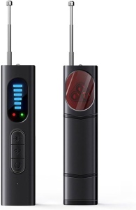 Ανιχνευτής κατασκοπείας Techstar T15 για κρυφές κάμερες, μικρόφωνα, συσκευές GPS/GSM και σήματα RF 1MHz-6,5GHz, ανίχνευση φακών και μαγνητικού πεδίου, 6 επίπεδα ευαισθησίας, USB-C, μαύρος - Img 6