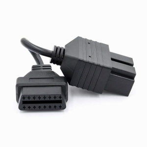 Cablu adaptor KIA 20 pin la mufa OBD2 16 pini, mufe frontale