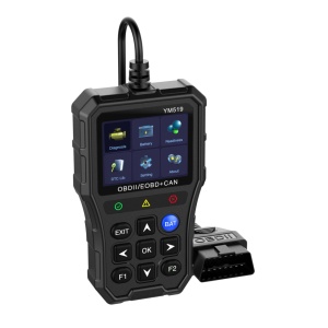 Tester YM519 langa cablu de conectare, pe fundal alb