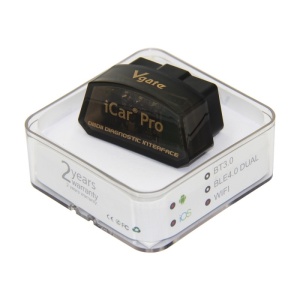 Vgate iCar Pro WiFi vedere din spate cu pini OBD2