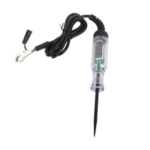 Aparat testare tensiune 6-24V pentru sisteme electrice auto, cu sonda metalica si cleme izolate