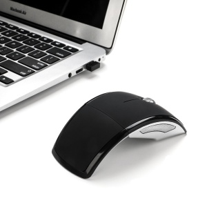 Skladacia bezdrôtová myš M1 2.4G s USB prijímačom pre notebook a PC - Img 2
