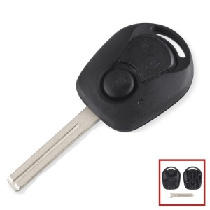 Cheie auto Ssang Yong Rexton cu carcasa neagra si 2 butoane functionale