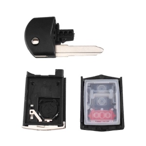 Cheie pliabila Mazda cu butoane rosii si cip transponder 4D63