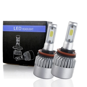 Σετ 2 λαμπτήρων LED αυτοκινήτου Techstar S2 H11/H8/H9, 36W, 4000lm, 6500K, 12–24V, COB, Canbus