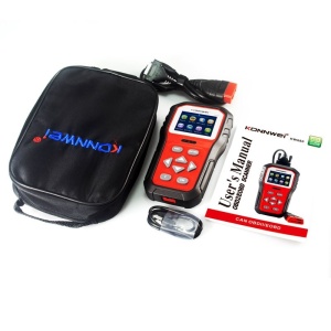 Set diagnoza KONNWEI KW860 rosu cu husa de protectie si accesorii