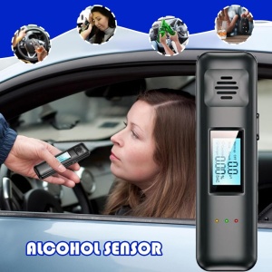 Преносим дигитален алкотестер Techstar® със сензор и безконтактно измерване, LCD екран, LED индикатор и USB зареждане - Img 8