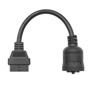 Cablu scurt J1939 la OBD2 cu conectori robusti negri