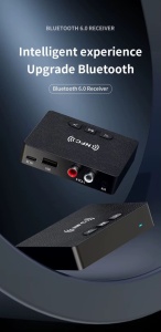 Bluetooth 6.0 avdio sprejemnik z NFC, AUX 3,5 mm, RCA, USB, Hi-Fi, doseg 10 m, napajanje USB Type-C 5 V, brezžični adapter za avto, zvočnike in ojačevalnik - Img 10
