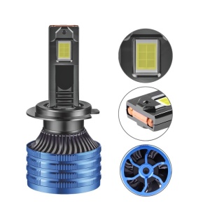 Komplet 2 avtomobilskih LED žarnic Techstar® P41, H7, 100 W, 16000 lumnov, 6500 K, 12–24 V, CSP, Canbus, bakreno jedro, aluminijast hladilnik - Img 8