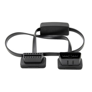 Prelungitor OBD2 Techstar cu conectori și buton de oprire/pornire