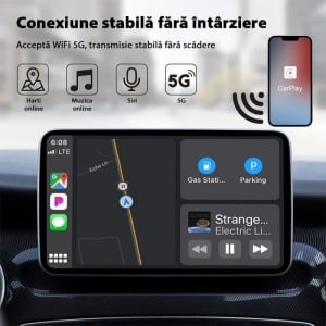 Apple CarPlay fara cablu pe display multimedia auto