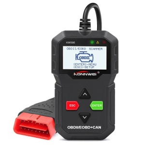 Διαγνωστικό αυτοκινήτου KONNWEI KW590 OBD2, μαύρο, ανάγνωση και επεξήγηση σφαλμάτων, διαγραφή κωδικών, ζωντανά δεδομένα, ELM327 OBDII