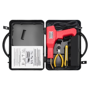 Trusa completa pistol de sudura plastic cu capse si accesorii