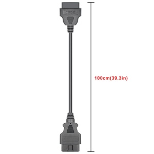 Dimensiune cablu: 100 cm – prelungitor OBD2 26AWG, indicatie masurata