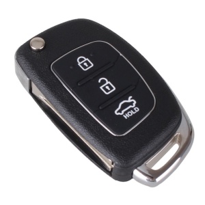 Carcasa cheie auto 3 butoane TOY40 Hyundai Santa FE IX25 IX35 IX45 vedere frontala cu butoane vizibile