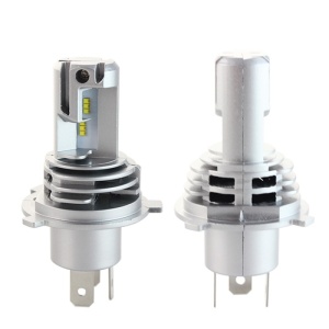 Σετ 2 λαμπτήρων LED αυτοκινήτου Techstar M3 H4, 40W, 8000lm, 6500K, 12–24V, ZES, Canbus, χάλκινος πυρήνας, ψύκτρα αλουμινίου - Img 4