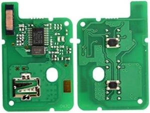 Placa electronica cheie auto VAC102 433MHz PCF7961M 4A - PCB fata si spate