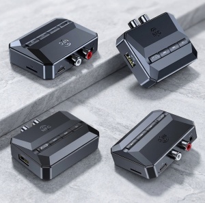 Bluetooth 5.3 avdio sprejemnik z NFC Techstar T59, prostoročni mikrofon, AUX 3,5 mm, RCA, USB, kartica TF, Type-C 5 V, za avto, zvočnike in ojačevalnik - Img 7
