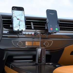 Bluetooth 5.4 аудио адаптер 2-в-1 TX/RX, двойно свързване с 2 устройства, AUX 3.5 мм и USB-C, ниска латентност, микрофон, батерия 200 mAh, за самолет, телевизор, автомобил и Bluetooth слушалки - Img 5