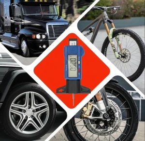 Digitalni merilnik globine profila pnevmatik Techstar, 0–25,4 mm, ločljivost 0,01 mm, 3 načini mm/palci/ulomki, funkcija ZERO, zaslon LCD, za avtomobile, motorna kolesa in tovornjake - Img 4