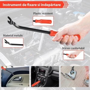 Komplet za popravilo avtomobilov Techstar 680 Repair Kit, univerzalne plastične sponke, 23 velikosti, 5 mm–100 mm, za vrata, blatnike, odbijače in obloge, večbarvne - Img 8