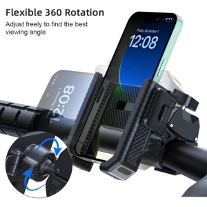 Suport telefon pentru ghidon moto sau bicicletă, compatibil 4.5–7 inch