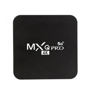 Mini PC TV Box Techstar MXQ PRO – vedere de sus cu logo central