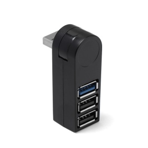 USB hub Techstar® HB3, 3 Porty, 1 x USB 3.0, 2 x USB 2.0, Vysokorýchlostné USB 3.0 pripojenie, Kompaktný