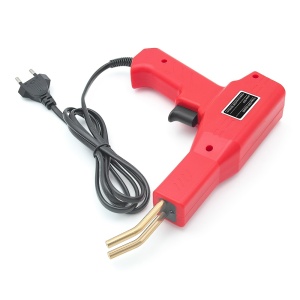 Pistol de sudura plastic rosu cu cablu si varf incalzitor