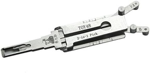 Decodor Lishi TOY48 v3 detaliu lama si profil cheie, pentru deblocare yala