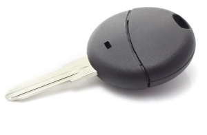 carcasa cheie smart fortwo 1 buton negru simplu
