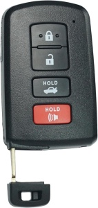 carcasa cheie techstar toyota cu design vertical si butoane mari cauciucate