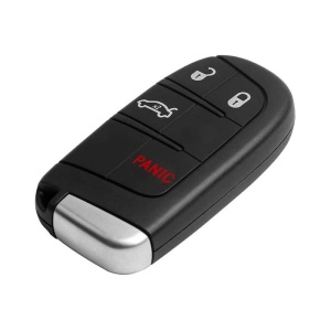 Carcasa cheie auto Techstar Chrysler Dodge Jeep Fiat 4 butoane vedere oblica cu finisaj lucios