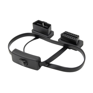 Удължителен кабел за автомобили Techstar®, OBD2, 60 см, с бутон ON/OFF