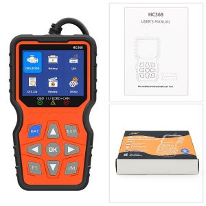 tester diagnoza auto Techstar HC368 OBD2 EOBD CAN cu cablu si manual